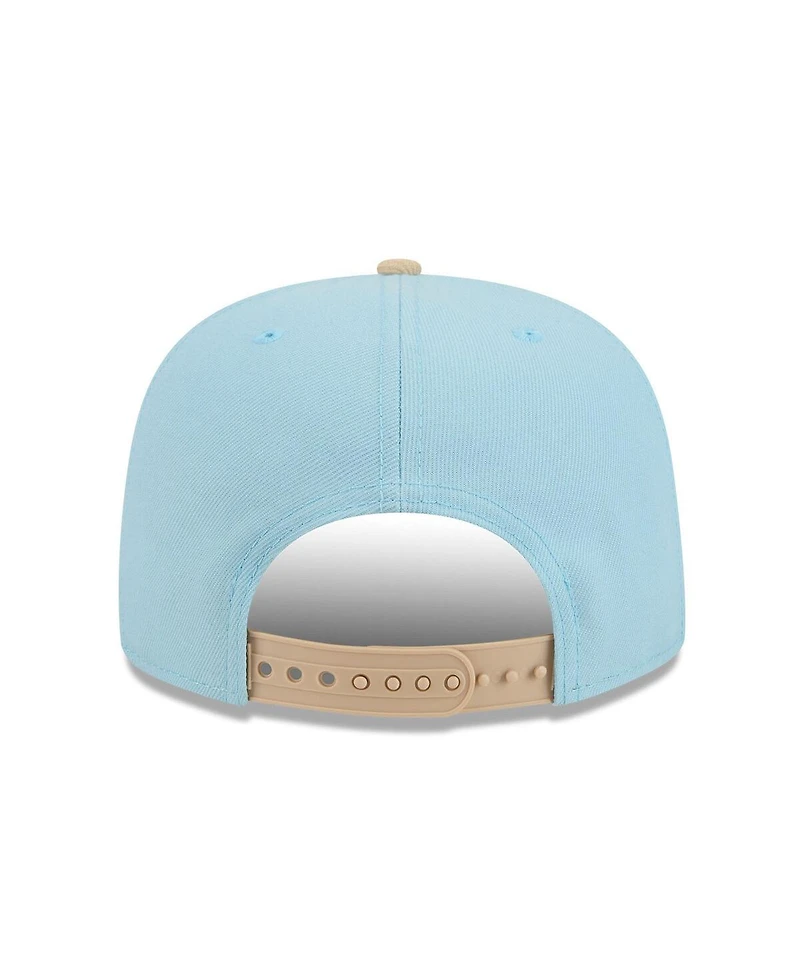New Era Men's Light Blue/Brown Dallas Cowboys Two-Tone Color Pack A-Frame 9FIFTY Snapback Hat
