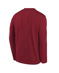 Nike Big Boys and Girls Scarlet San Francisco 49ers Primetime Legend Icon Long Sleeve Performance T-Shirt