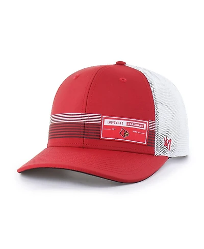 '47 Brand Men's Red Louisville Cardinals Rangefinder Brrr Trucker Adjustable Hat