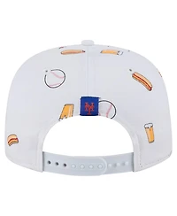 New Era Men's White New York Mets Team Cheer Rope 19TWENTY Adjustable Hat