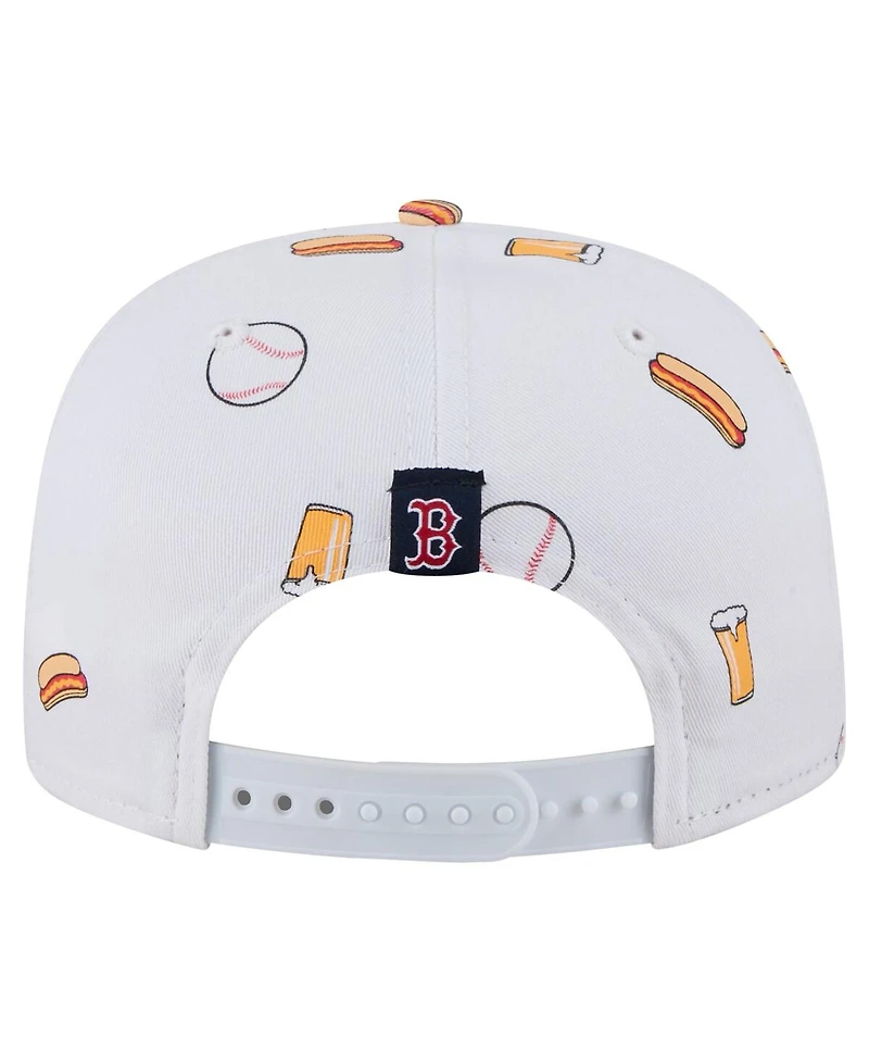 New Era Men's White Boston Red Sox Team Cheer Rope 19TWENTY Adjustable Hat