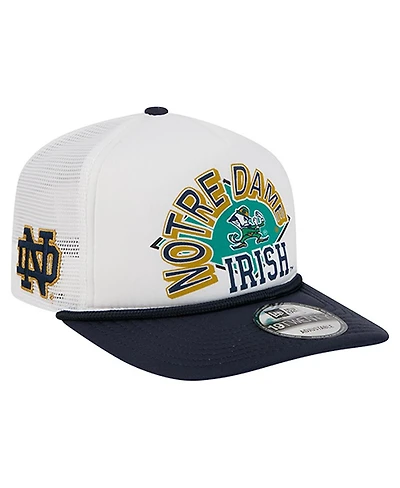 New Era Men's White Notre Dame Fighting Irish Diamond 19TWENTY Golfer Adjustable Hat