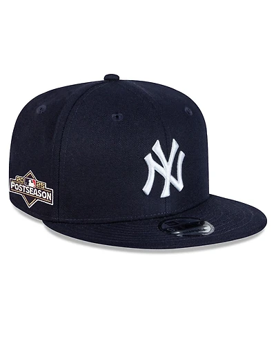 New Era Men's Navy New York Yankees 2025 Mlb Postseason Side Patch 9FIFTY Snapback Hat