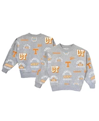 Gameday Couture Big Girls Gray Tennessee Volunteers Always on Repeat Pullover Sweatshirt