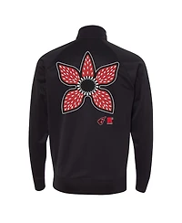 Round21 Men's and Women's Black Indiana Fever Stranger Things Hawkins Full-Zip Track Jacket