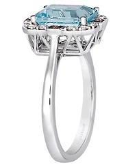 Le Vian Aquamarine (1.60 ct. t.w.), Nude Diamond (.12 ct. t.w.) and Chocolate Diamond Ring (.07 ct. t.w.) in 14K Vanilla Gold