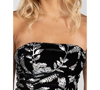 Dear Moon Juniors' Strapless Tube Mini Dress