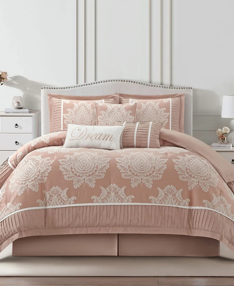 Stratford Park Therese Damask 7-Pc. Comforter Set