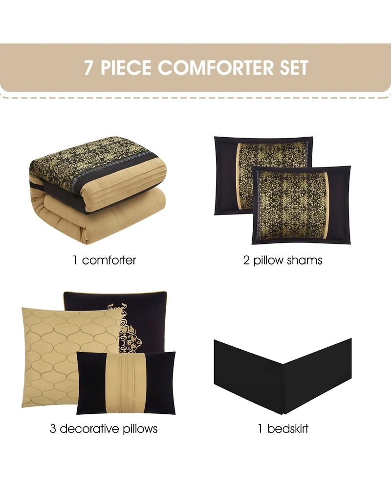 Stratford Park Charley 7-Piece Comforter Set, California King