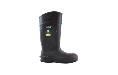 Pinnip Men's Csa Approved Safety Boots - Waterproof Pu Steel Toe Rubber Astm F2413-18 Acid & Oil Resistant