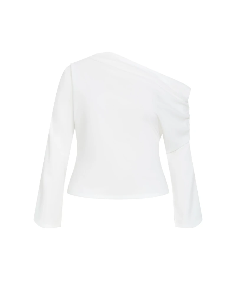 City Chic Women's Imani Off Shoulder Long Sleeve Top