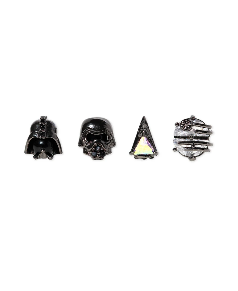 Girls Crew Star Wars Power of the Dark Side Crystal Gunmetal Stud Set