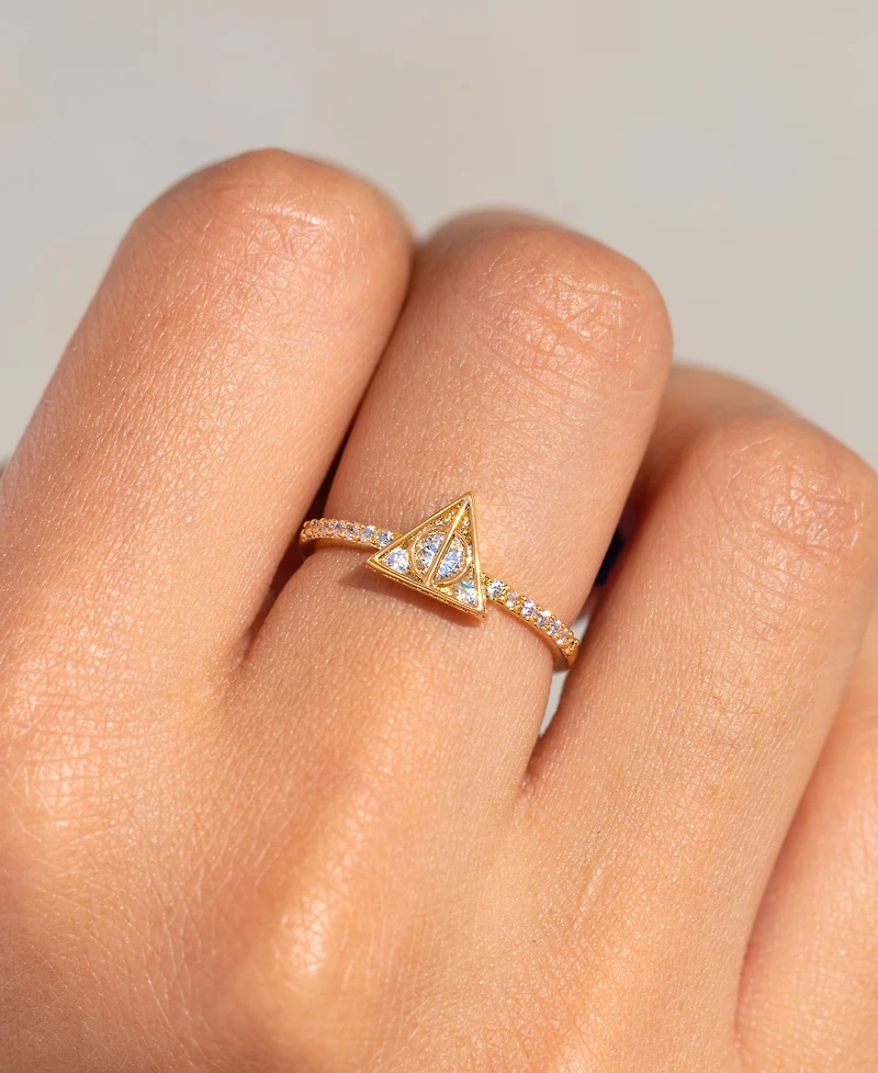 Girls Crew Harry Potter Deathly Hallows Crystal Ring
