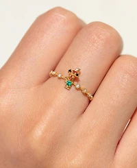 Girls Crew Disney Princess Moana Hei Crystal Gold Plated Rings