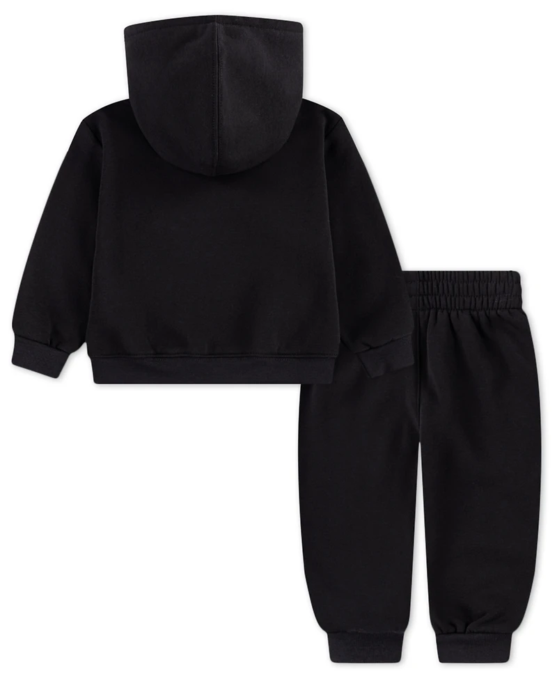 Jordan Baby Boys 2-Piece Long-Sleeves Essentials Baseline Hoodie and Pants Set
