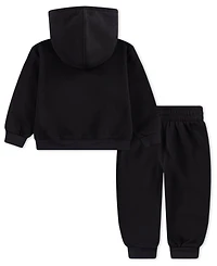 Jordan Baby Boys 2-Piece Long-Sleeves Essentials Baseline Hoodie and Pants Set