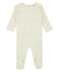 NoggiWear Kids Ribbed Floral Footed Pajamas