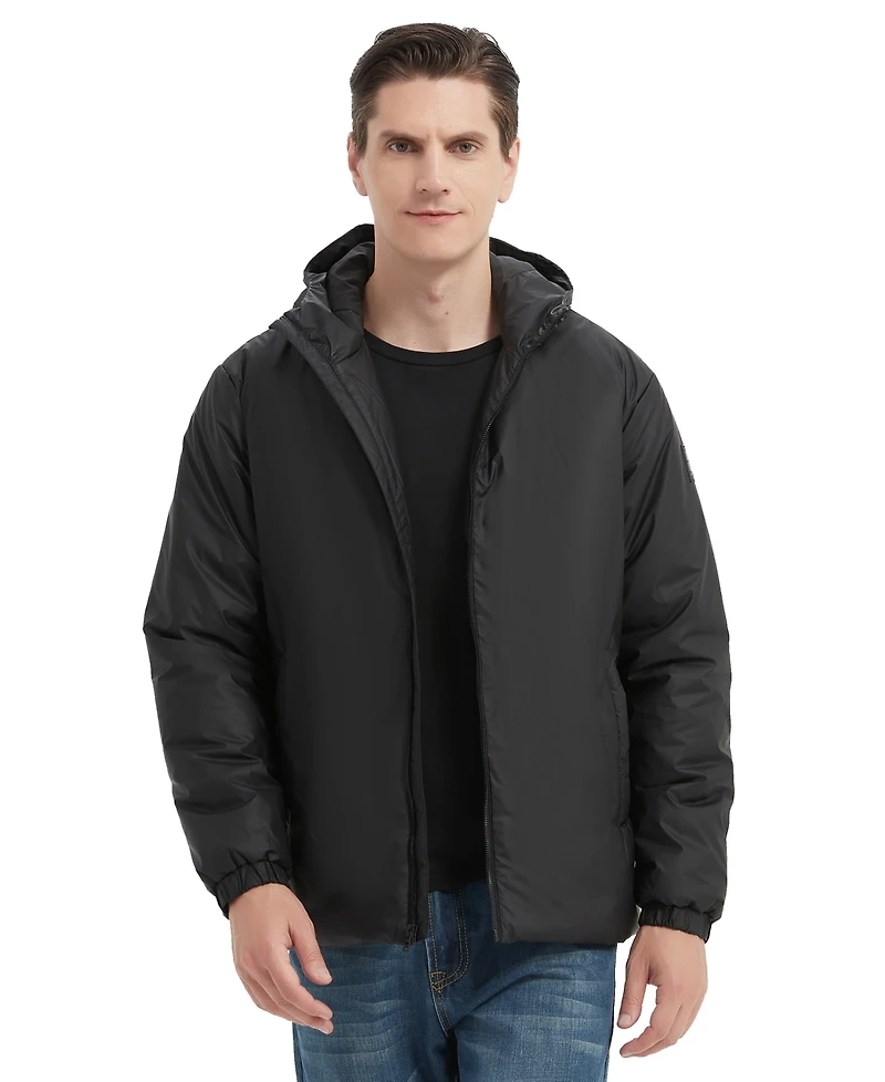Hawke & Co. Men's Long Sleeve Highly Rain Resistant Insulated Stretch Jacket