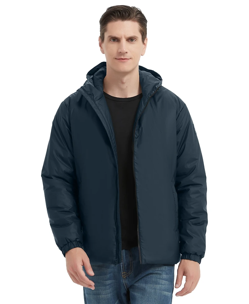 Hawke & Co. Men's Long Sleeve Highly Rain Resistant Insulated Stretch Jacket