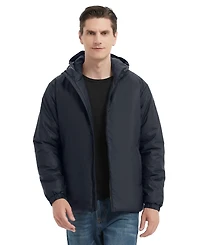 Hawke & Co. Men's Long Sleeve Highly Rain Resistant Insulated Stretch Jacket