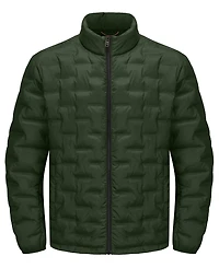 Hawke & Co. Men's Stand Collar Lightweight Warm Cube Jacket