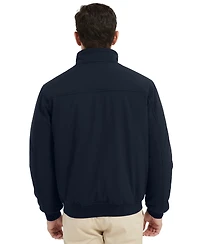 Hawke & Co. Men's Stand Collor Softshell Utility Bomber Jacket