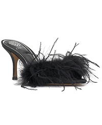 Vince Camuto Women's Paelly High-Heel Feathered Dress Mules