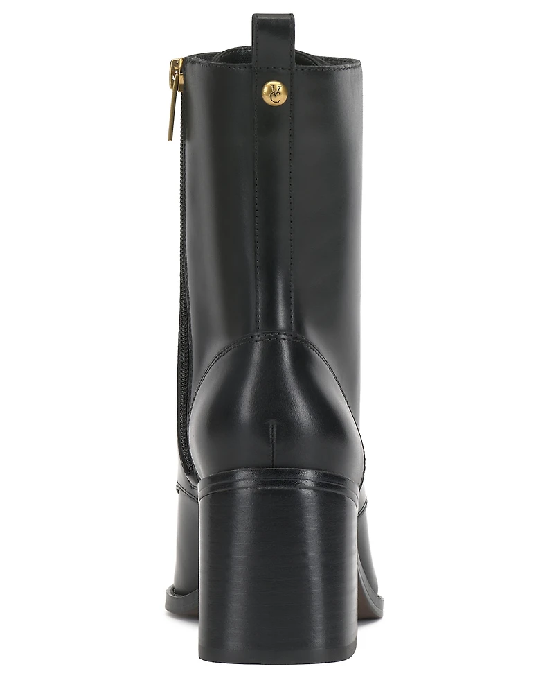 Vince Camuto Women's Safina Lace-Up Block-Heel Booties