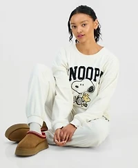 Grayson Threads The Label Juniors Snoopy Velour Sweatshirt Joggers