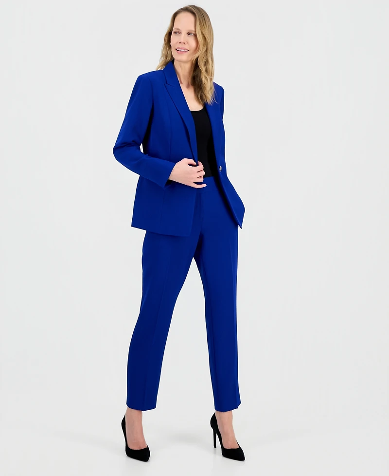 Kasper Women's Stretch Crepe Peak-Lapel Jacket