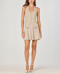 Astr the Label Women's V-Neck Vest Combo Dress