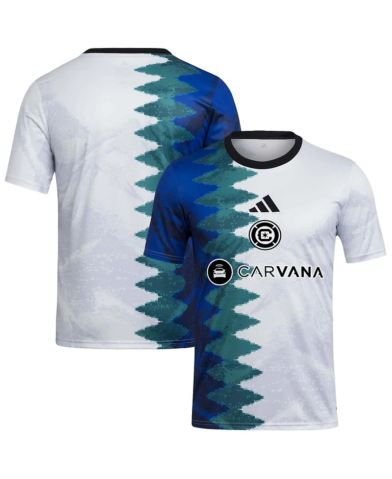 Adidas Men's White Chicago Fire 2025 Gaming Aeroready Pre-Match Jersey