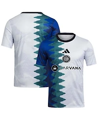 Adidas Men's White Chicago Fire 2025 Gaming Aeroready Pre-Match Jersey