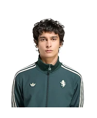 Adidas Men's Green Juventus Terrace Icons Full-Zip Track Jacket