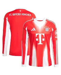 Adidas Men's Red Bayern Munich 2025/26 Home Replica Long Sleeve Jersey
