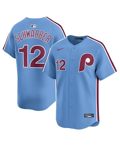 Nike Men's Kyle Schwarber Light Blue Philadelphia Phillies Alternate Limited Jersey
