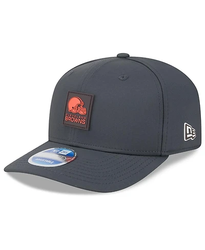 New Era Men's Charcoal Cleveland Browns 2025 Sideline Cold Weather 9SEVENTY Adjustable Hat