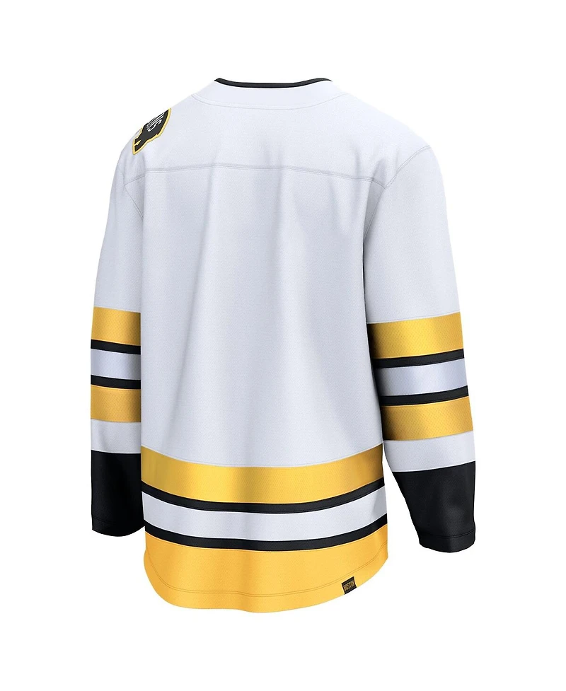Fanatics Men's White Boston Bruins Away Breakaway Jersey
