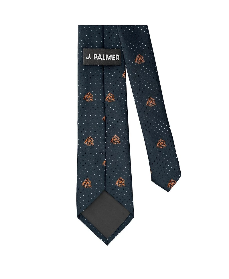 J. Palmer Men's Chicago Bears Game Day Polka Dot Tie