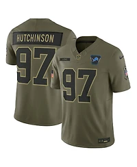 Nike Men's Aidan Hutchinson Olive Detroit Lions 2025 Salute to Service Limited Jersey