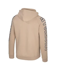 Colosseum Men's Tan Michigan Wolverines Big Break Raglan Hoodie