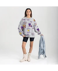 Gameday Couture Women's Gray Lsu Tigers Always on Repeat Fleece Sweatshirt