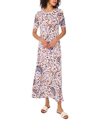 Vince Camuto Women's Crew Neck Maxi Dress