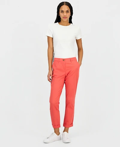 Nautica Jeans Women's Montauk Mid-Rise Chino Pants