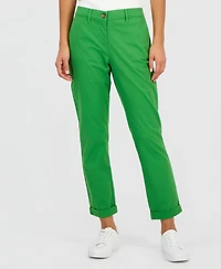 Nautica Jeans Women's Montauk Solid Cuffed Chino Pants