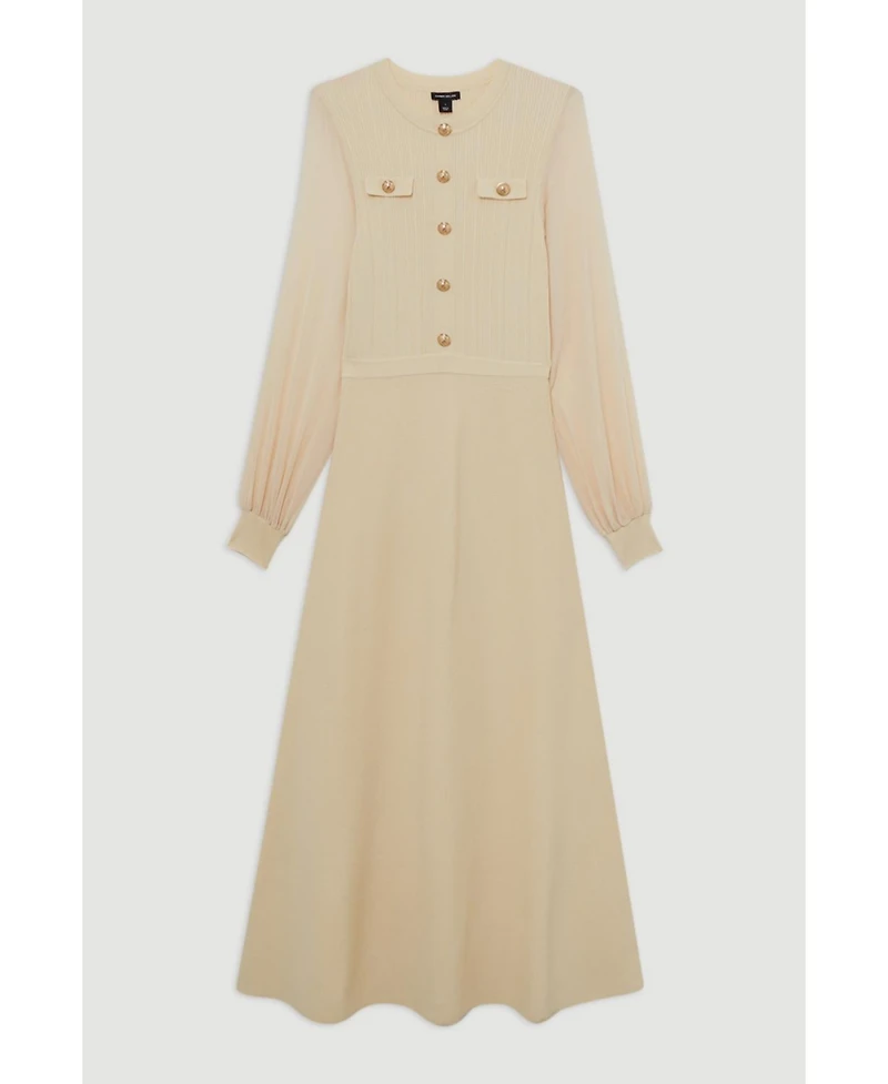 Karen Millen Women's Viscose Maxi Knit Dress