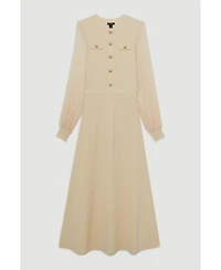 Karen Millen Women's Viscose Maxi Knit Dress