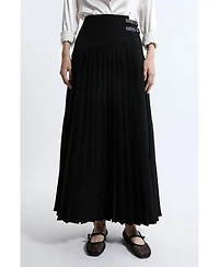 Karen Millen Women's Buckle Detailed Maxi Skirt