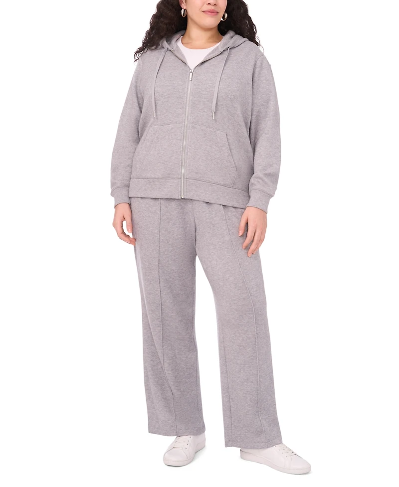 Vince Camuto Plus Long Sleeve Zip-Up Hoodie Jacket