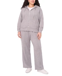 Vince Camuto Plus Long Sleeve Zip-Up Hoodie Jacket